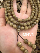 Multi-Veined Natural Forest Agarwood | 108-Bead Bracelet Necklace (8mm) | Premium Trầm Hương